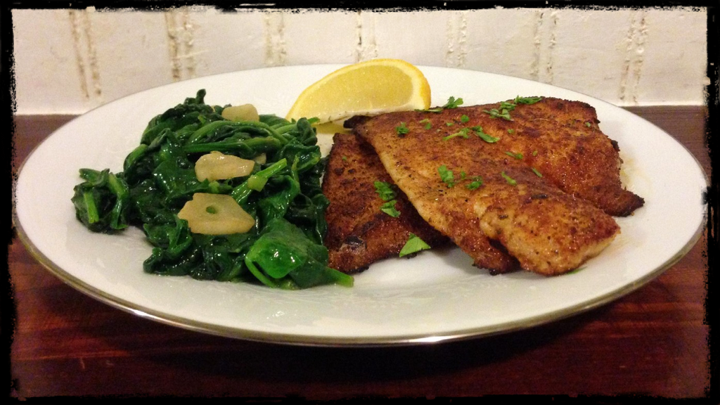 Charlie's Blackened Flounder